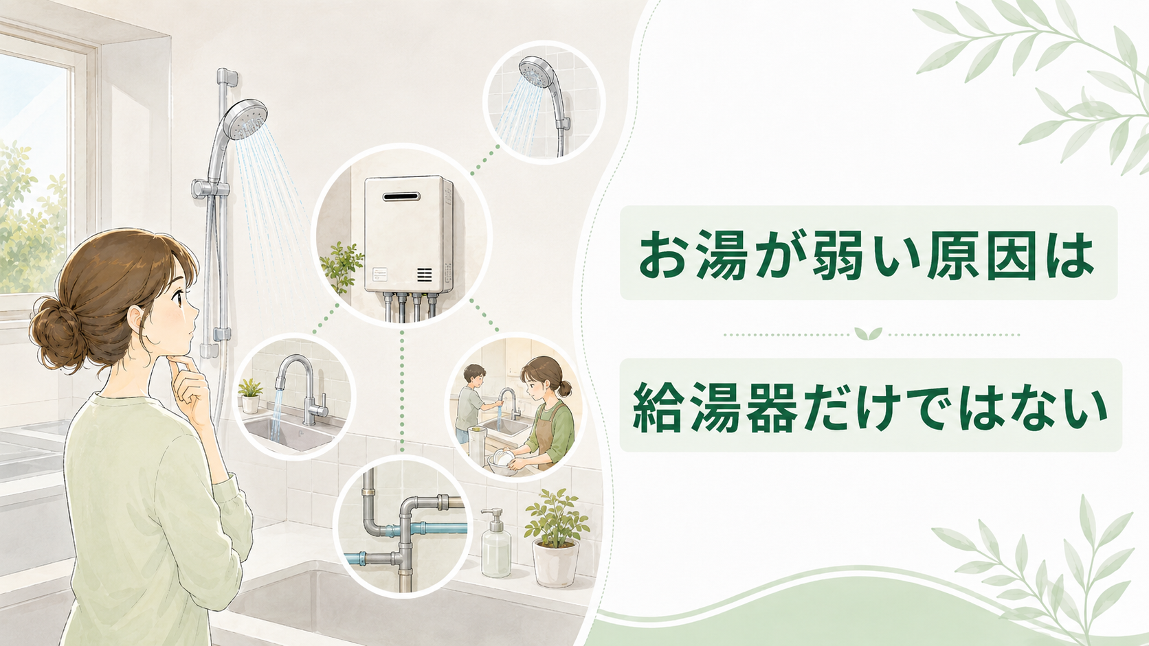 給湯器の号数と作れるお湯の量を住宅側の水圧とは分けて考える
