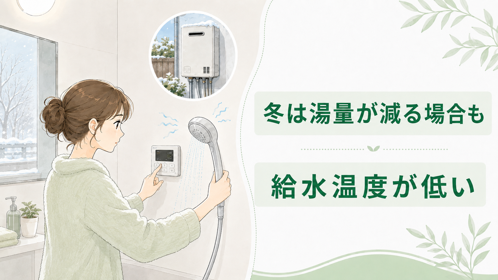 お湯の勢いが弱い原因として給湯器だけでなくシャワー水栓配管や同時使用を確認する