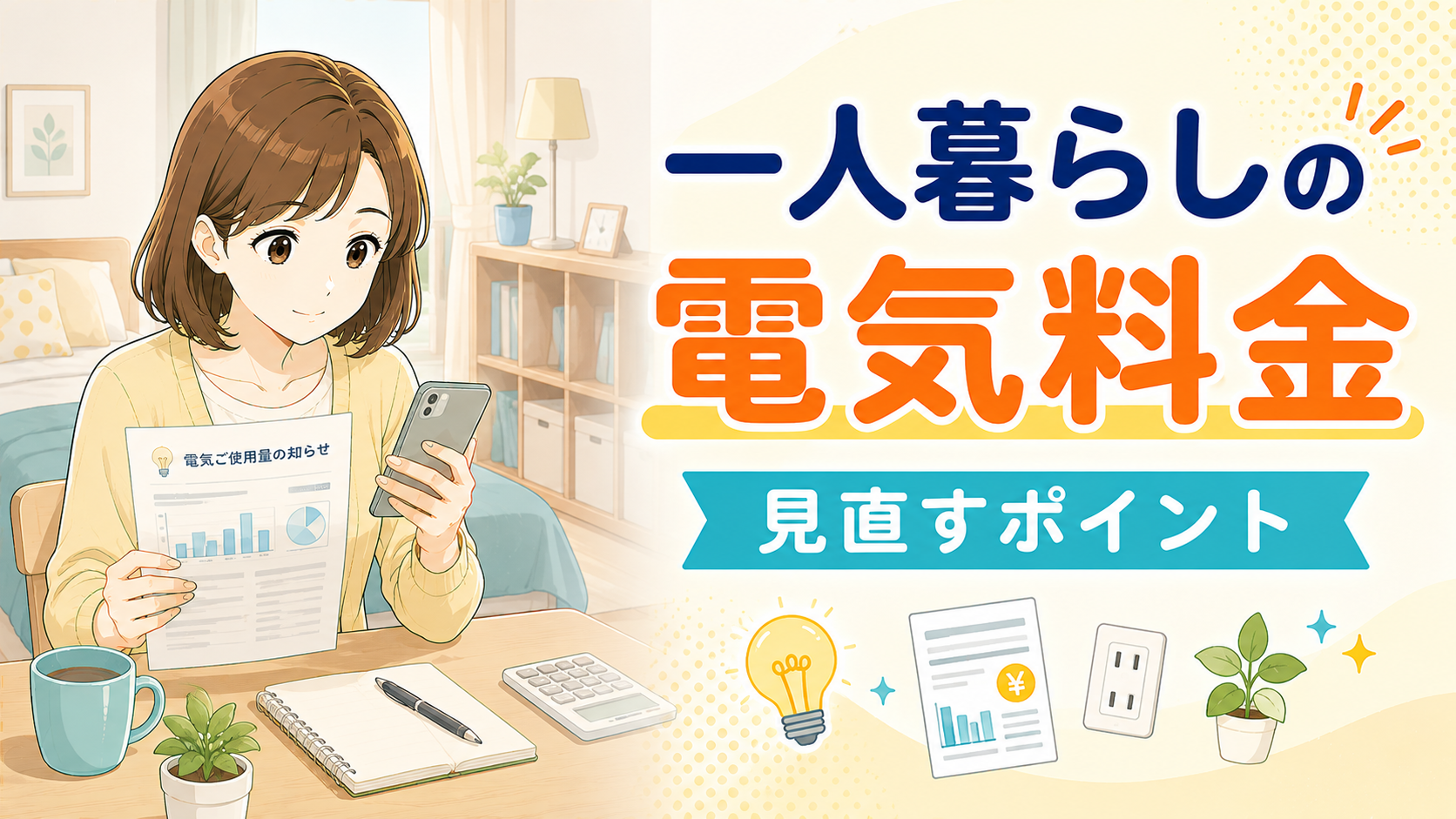一人暮らしの電気料金を見直すポイント